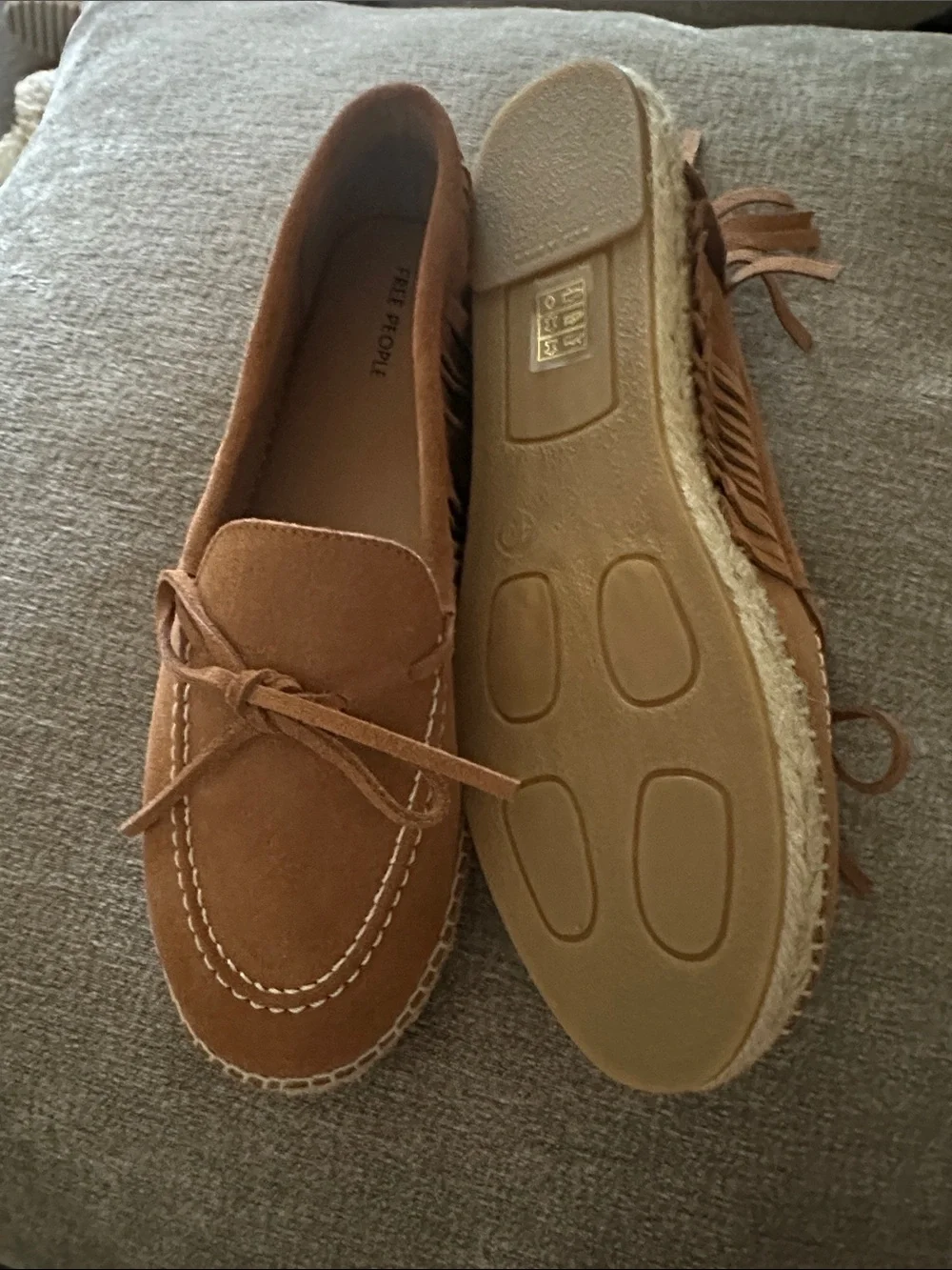 NWOT Free People Faraway Fringe Espadrille